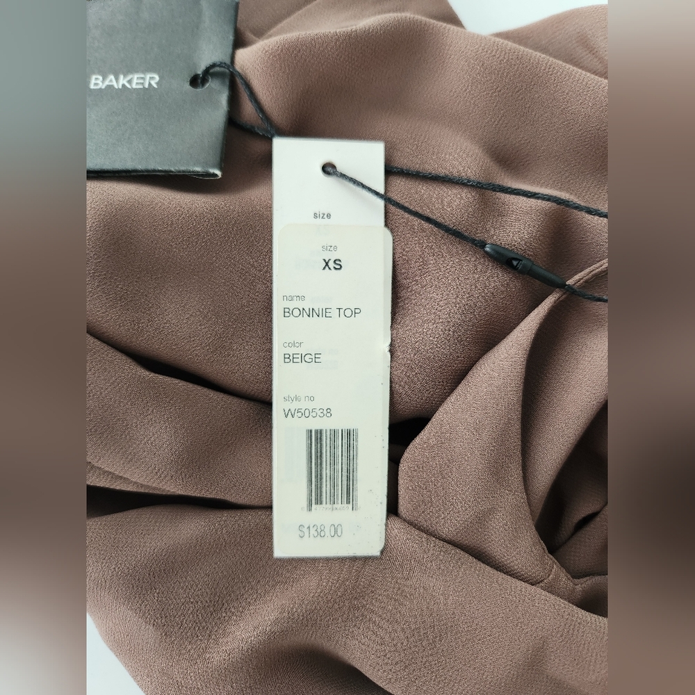 W118 By Walter Baker Women's sequin Sleeveless top Brown Size XS NWT - Picture 13 of 13